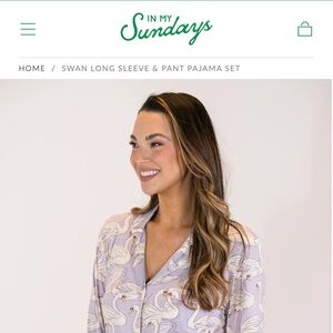 In my Sundays Swam pajamas size Medium.